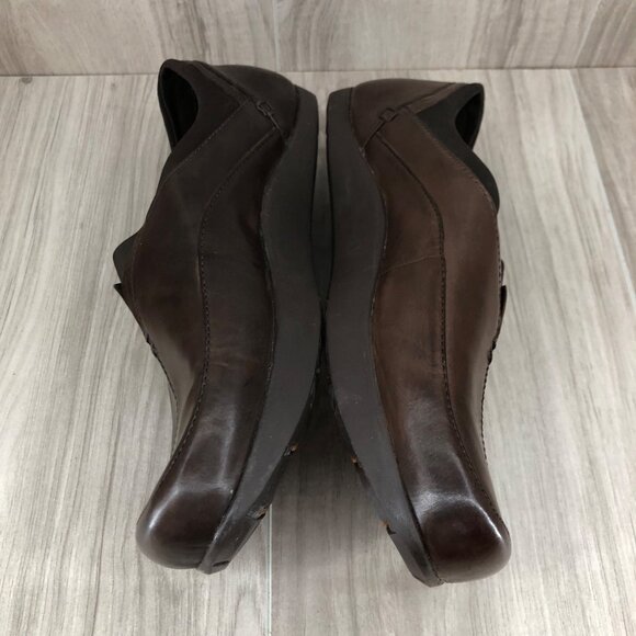 Earth Shoes Womens 8.5B Reflect Brown Leather Slip On Comfort Loafers - Picture 6 of 10